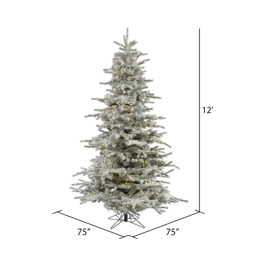 Vickerman 12ft. Sierra Fir Artificial Christmas Tree in LED lights - Image 6