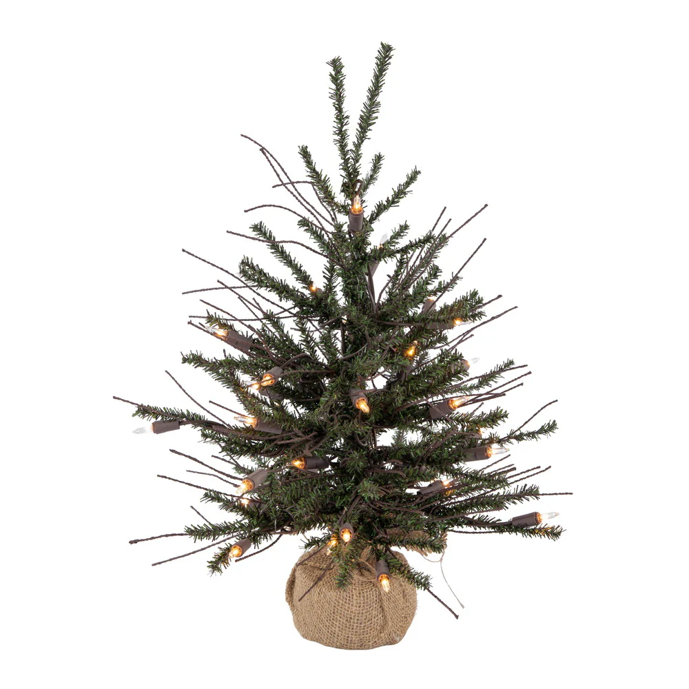 Vickerman 18in. Vienna Twig Artificial Christmas Tree with 20 Clear Lights