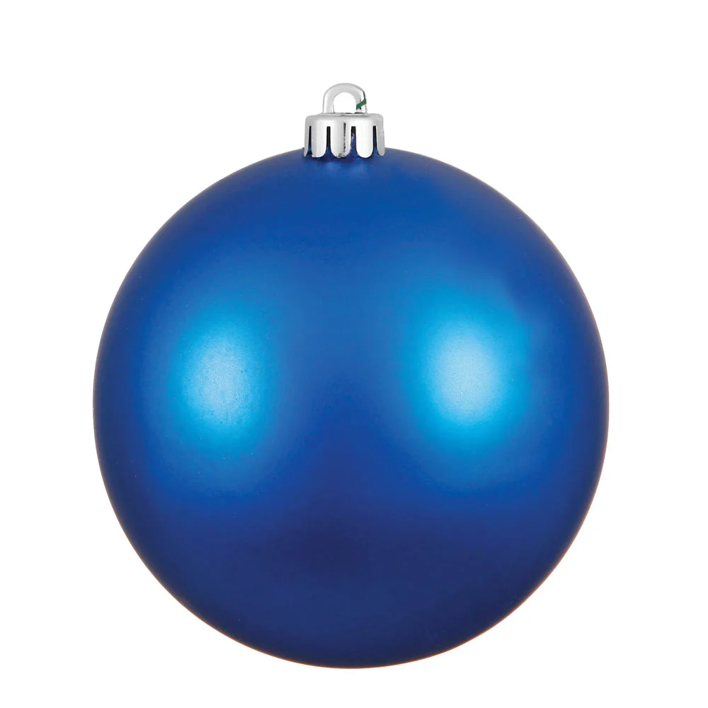 Vickerman 2.4 in. Blue Matte Ball Christmas Ornament