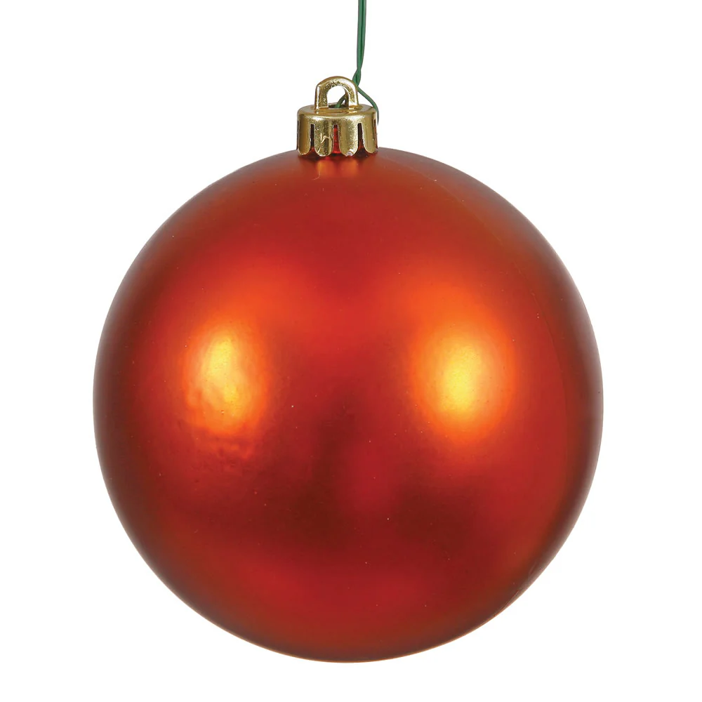 Vickerman 2.4 in. Burnished Orange Matte Ball Christmas Ornament