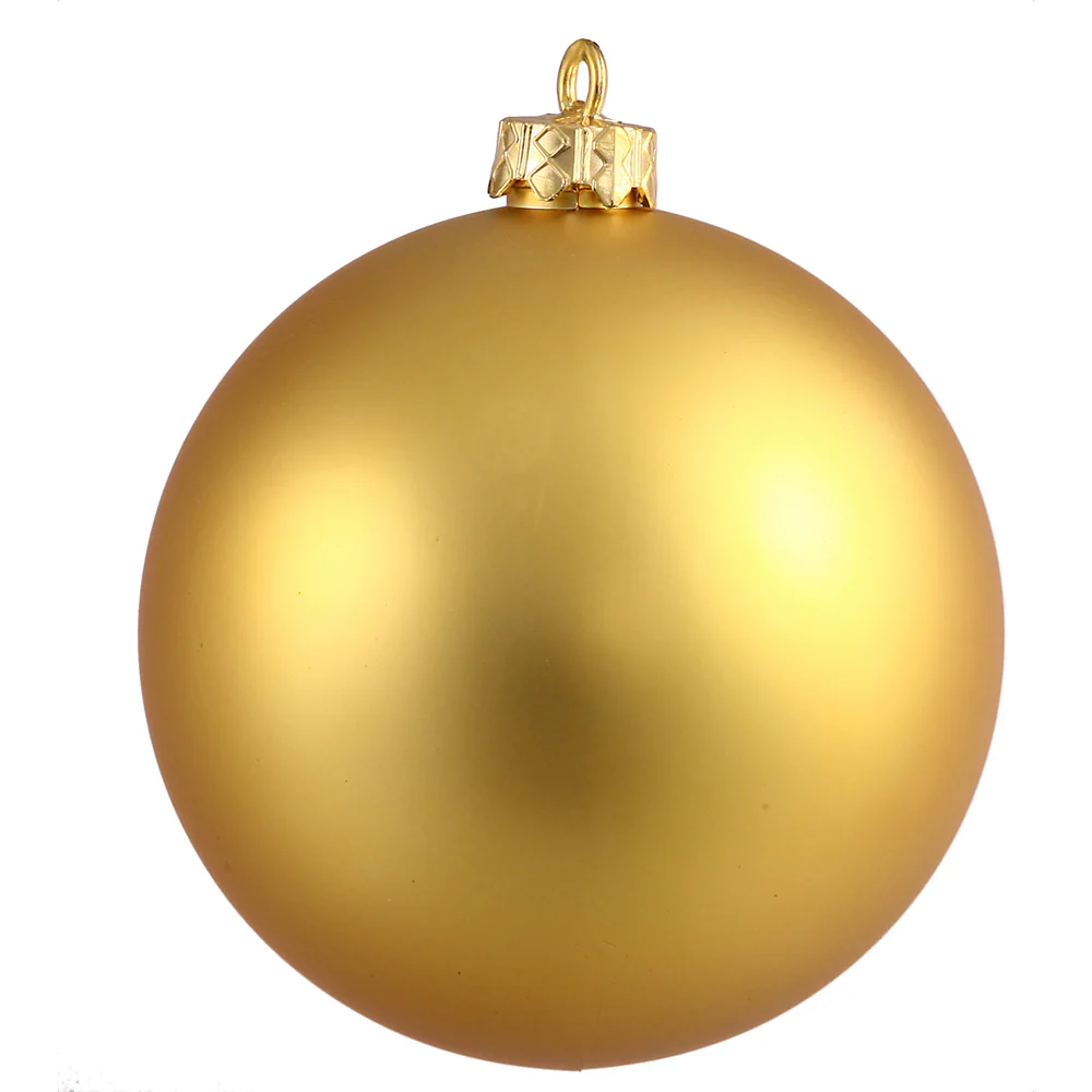 Vickerman 2.4 in. Gold Matte Ball Christmas Ornament