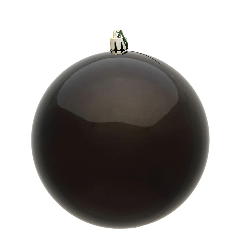 Vickerman 2.4 in. Gunmetal Shiny Ball Christmas Ornament