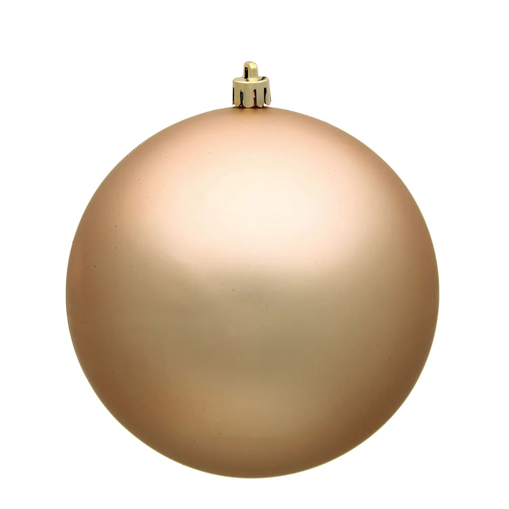 Vickerman 3 in. Cafe Latte Matte Ball Christmas Ornament