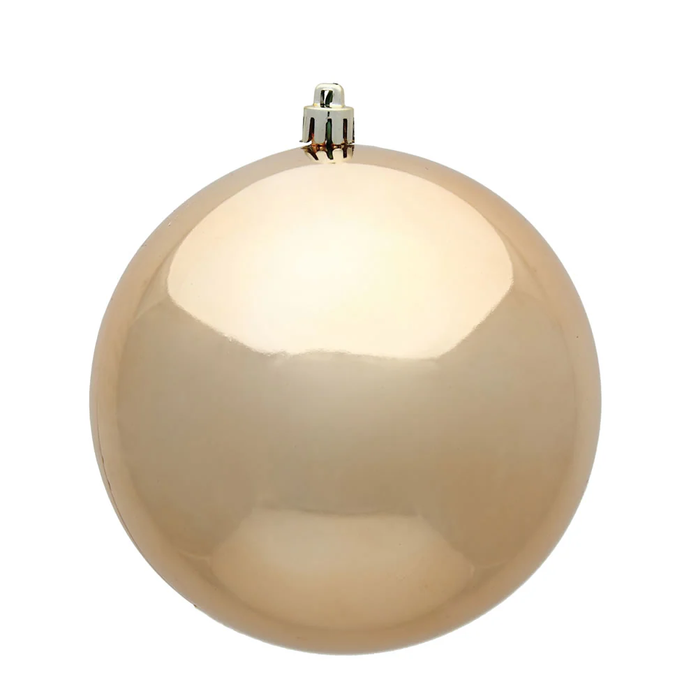 Vickerman 3 in. Cafe Latte Shiny Ball Christmas Ornament