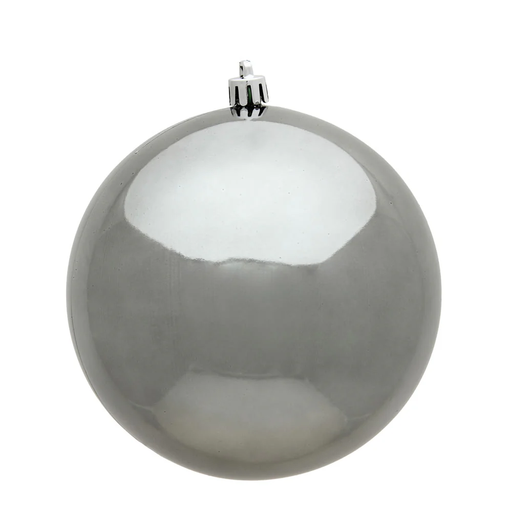 Vickerman 3 in. Pewter Shiny Ball Christmas Ornament