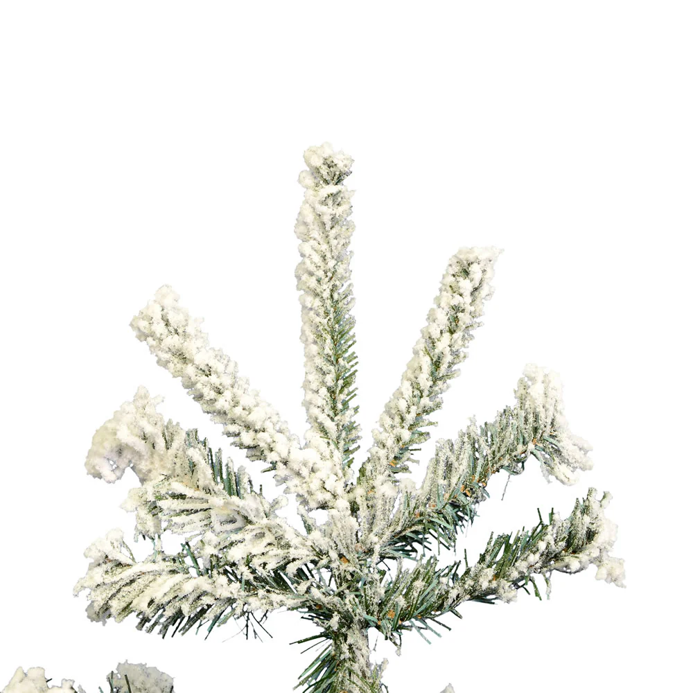 Vickerman 4.5ft. Flocked Sierra Fir Slim Artificial Christmas Tree Unlit - Image 2