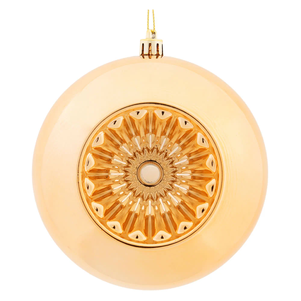 Vickerman 4.75 in. Cafe Latte Shiny Ball Christmas Ornament