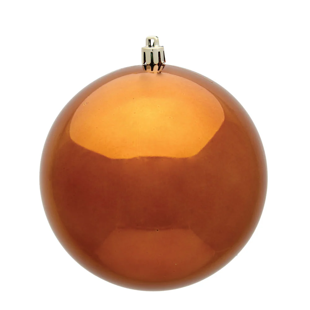 Vickerman 4.75 in. Copper Shiny Ball Christmas Ornament