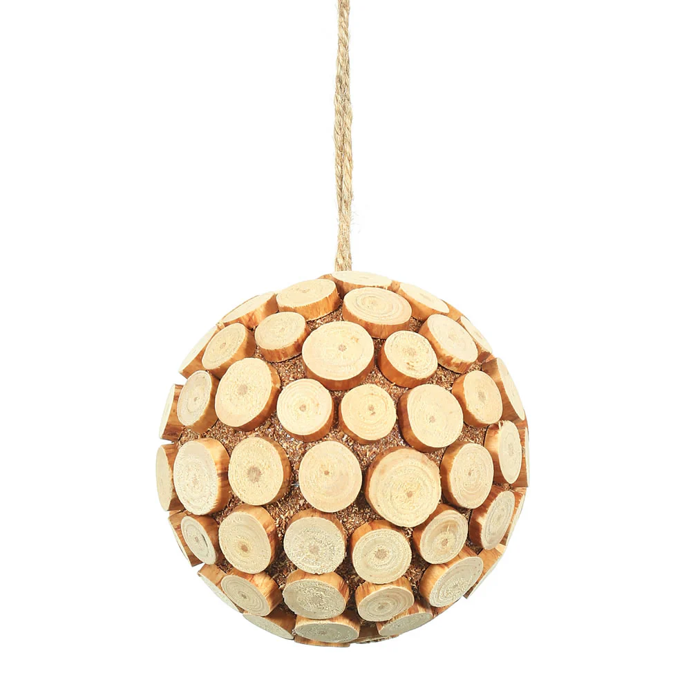 Vickerman 4 in. Brown Ball Christmas Ornament