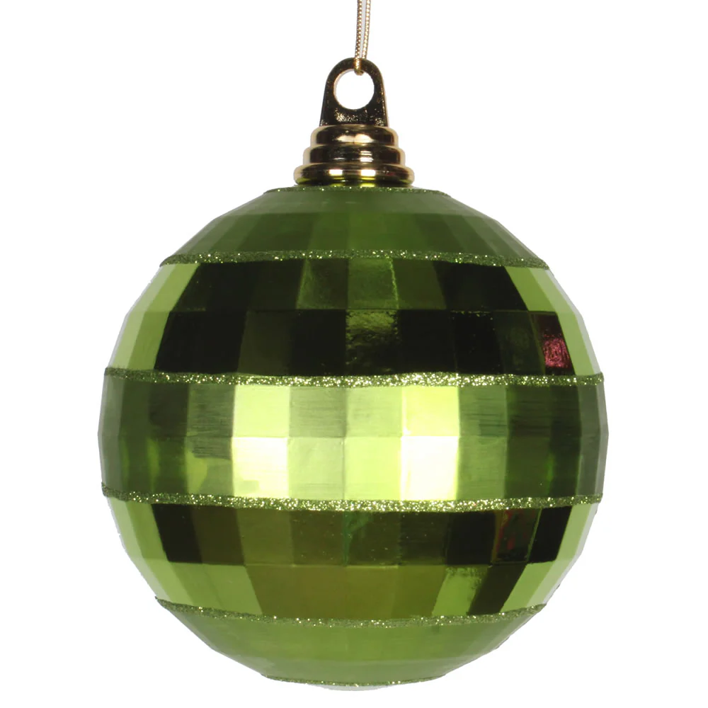 Vickerman 5.5 in. Olive Shiny Matte Ball Christmas Ornament