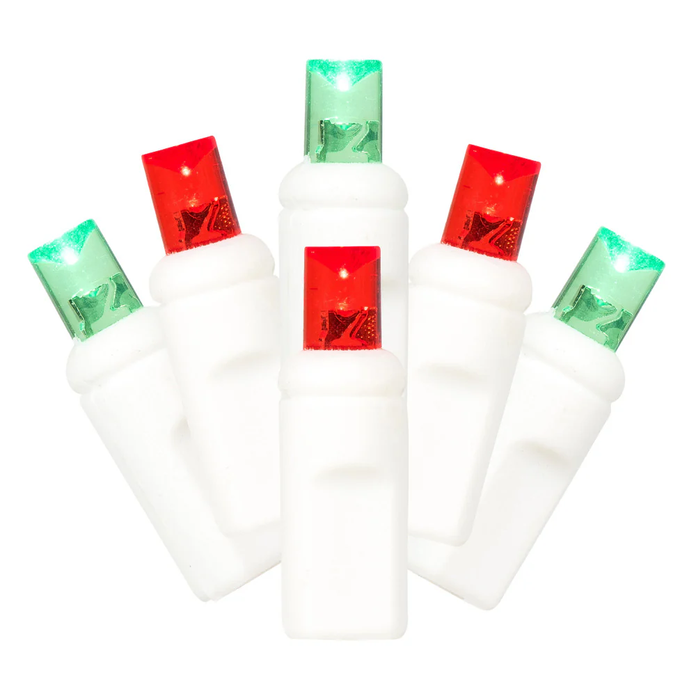 Vickerman 50 Light LED Red-Green Set 6in. x 25 ft.