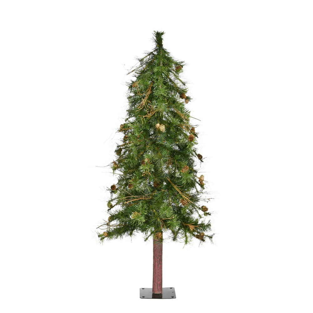 Vickerman 5ft. Mixed Country Alpine Artificial Christmas Tree Unlit