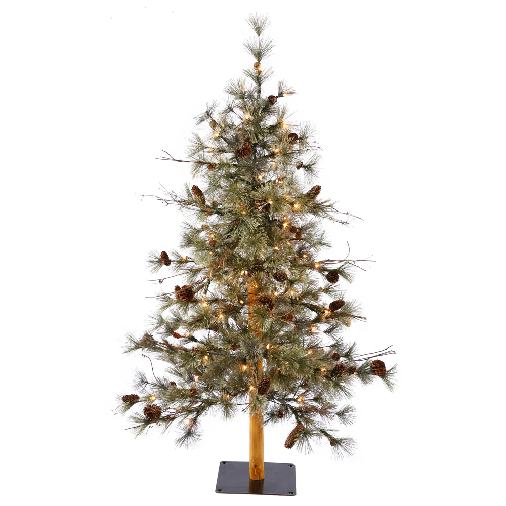 Vickerman 5ft. x 34in. Dakota Alpine Artificial Christmas Tree in LED Lights