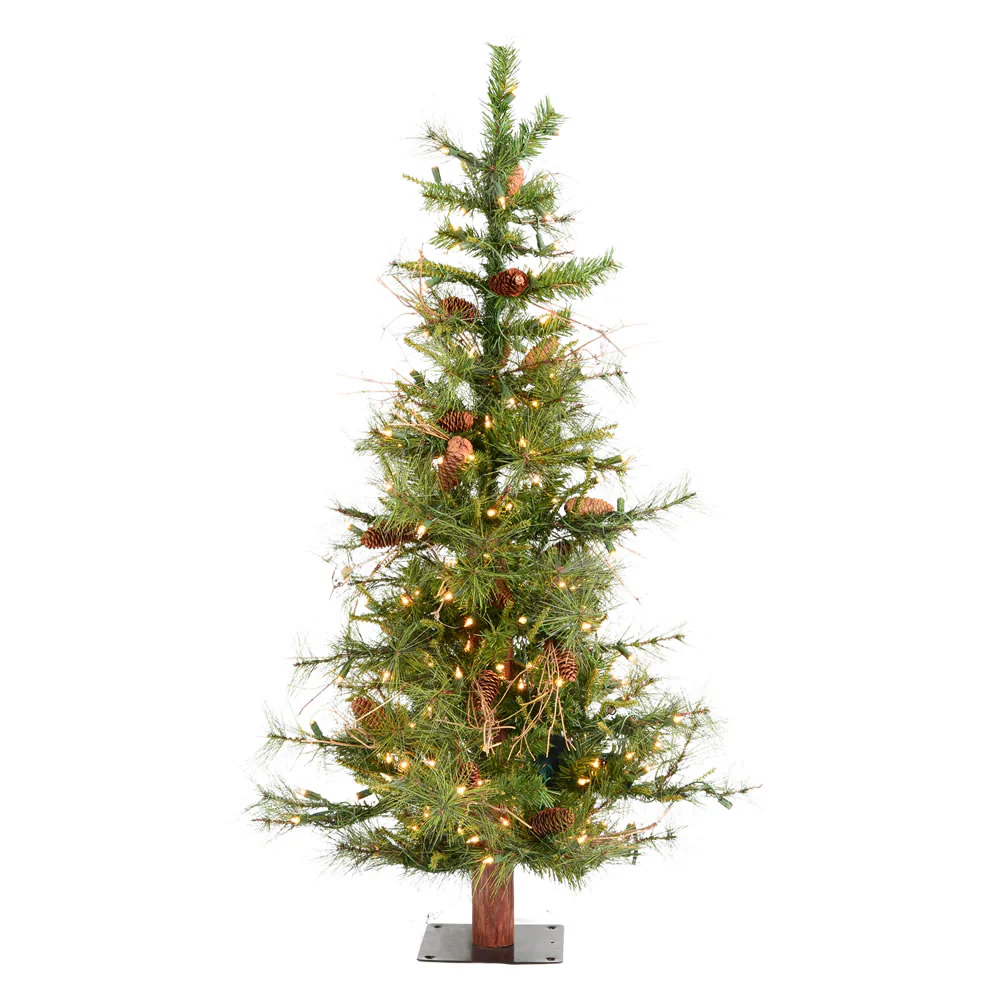 Vickerman 5ft. x 35in. Ashland Fir Artificial Christmas Tree in LED Lights