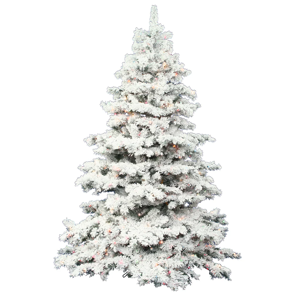Vickerman 6.5ft. Alaskan Pine Artificial Christmas Tree Multi-Colored LED lights