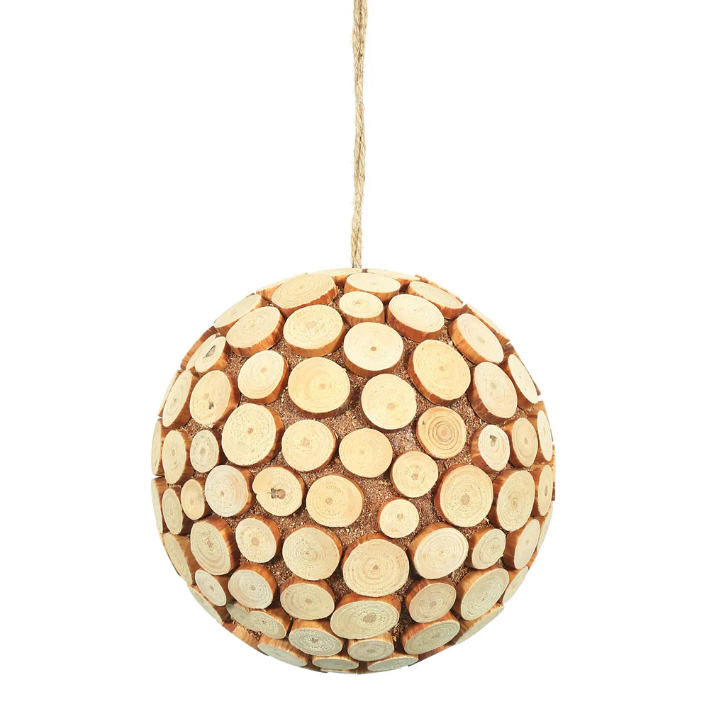 Vickerman 6 in. Brown Ball Christmas Ornament