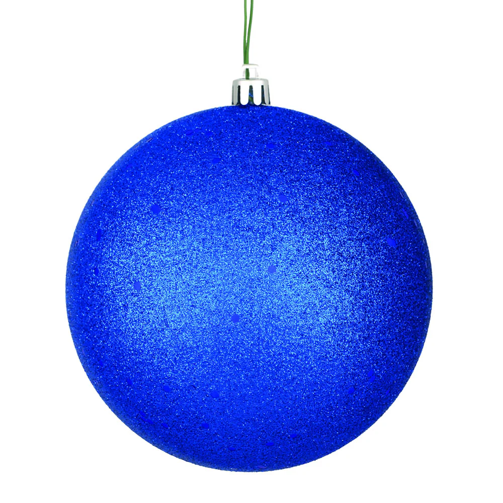 Vickerman 6 in. Midnight Blue Ball Christmas Ornament