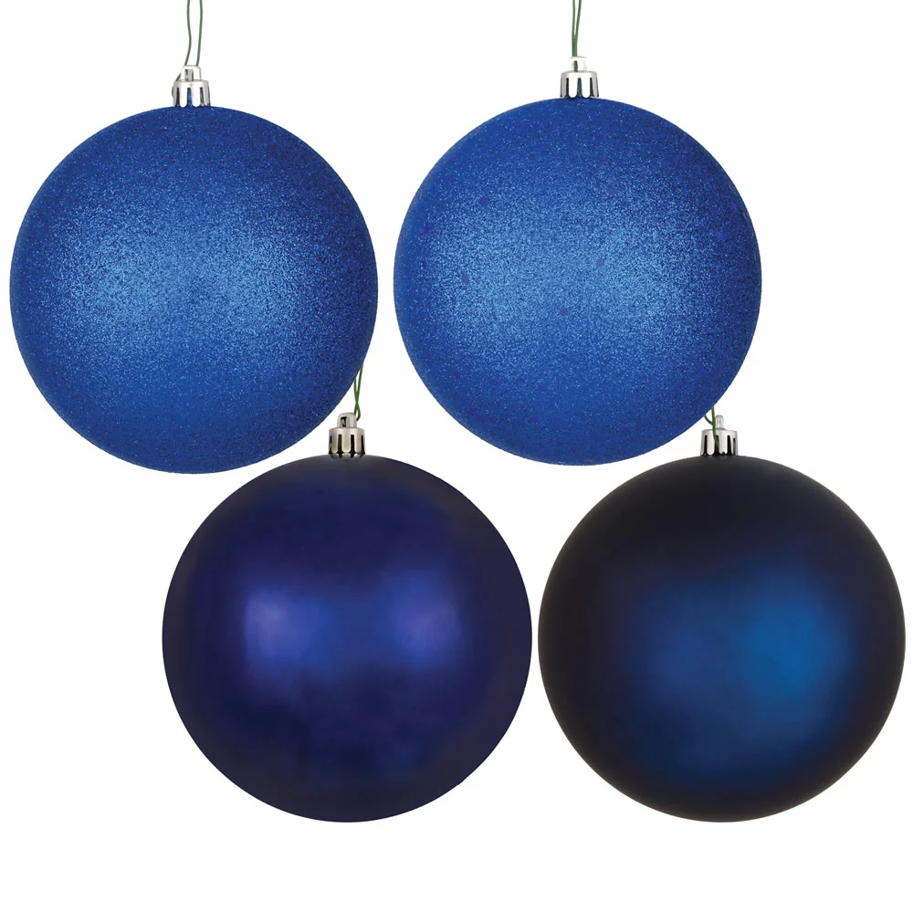 Vickerman 6 in. Midnight Blue Ball Christmas Ornament