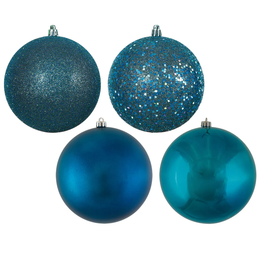 Vickerman 6 in. Sea Blue Ball Christmas Ornament