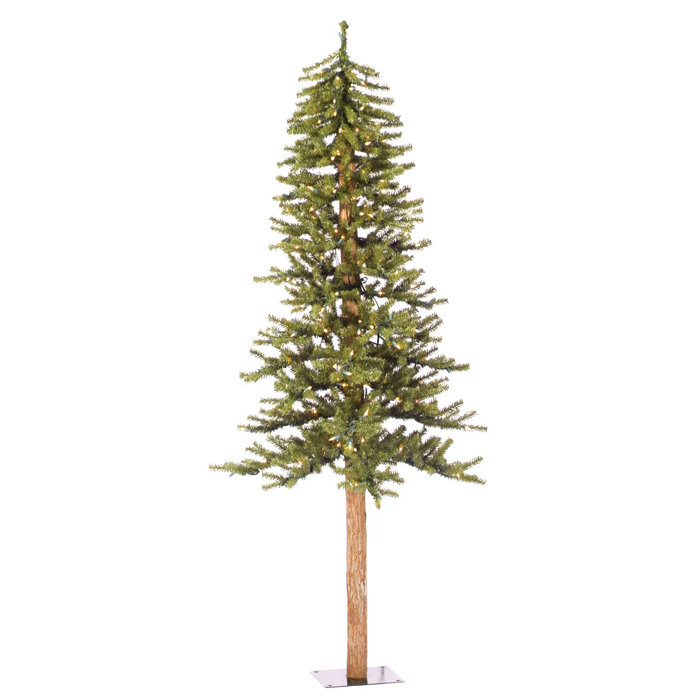 Vickerman 6ft. Natural Alpine Artificial Christmas Tree Clear Incandescent Lights