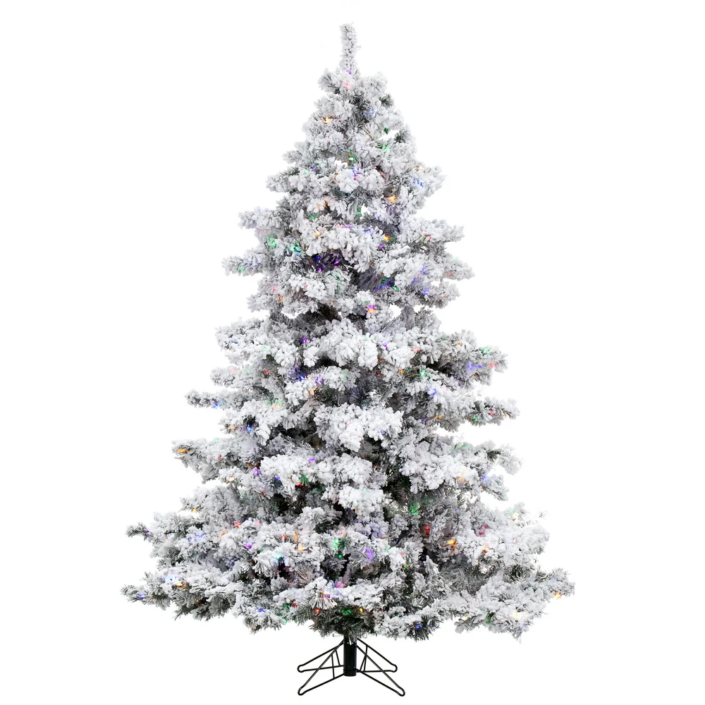 Vickerman 7.5ft. Alaskan Pine Artificial Christmas Tree Multi-Colored LED lights