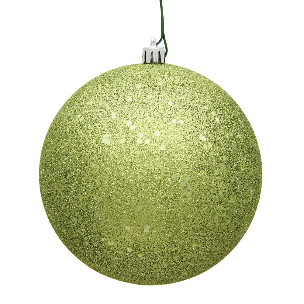 Vickerman 8 in. Lime Ball Christmas Ornament