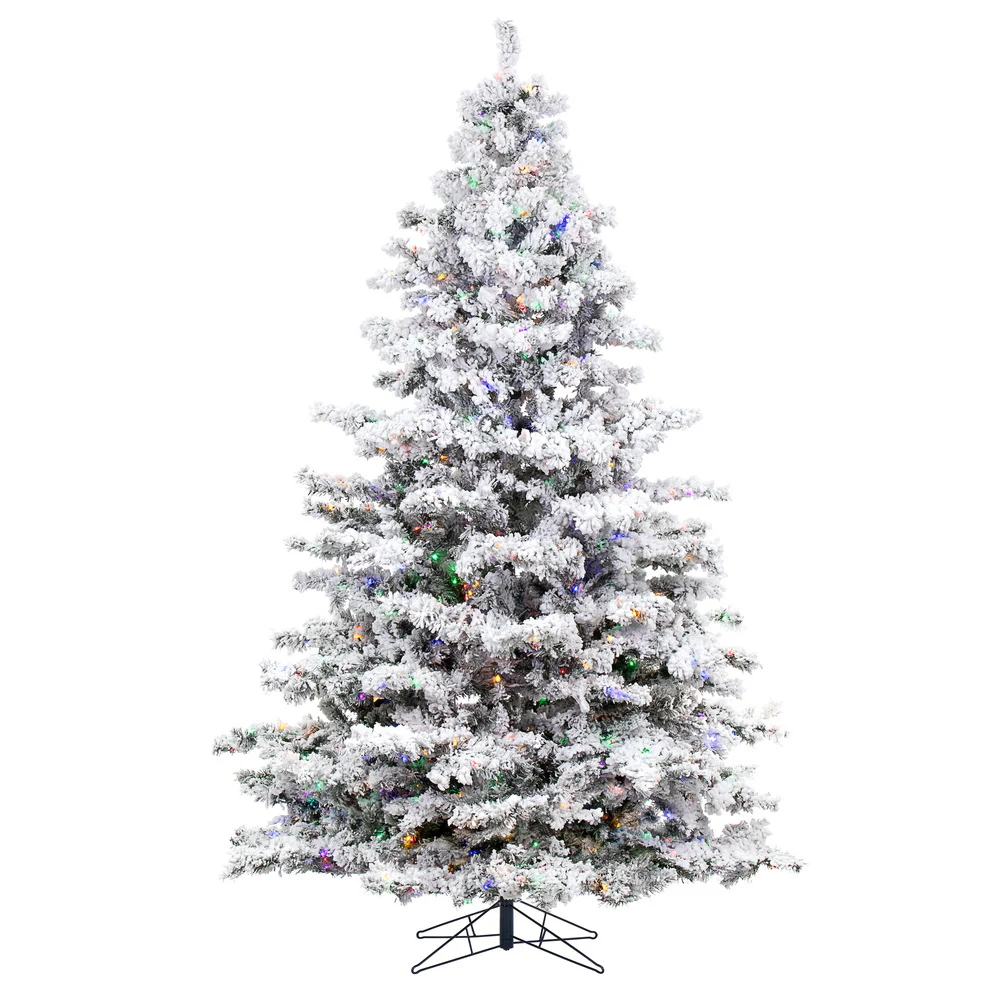 Vickerman 9ft.Alaskan Pine Artificial Christmas Tree Multi-Colored LED lights