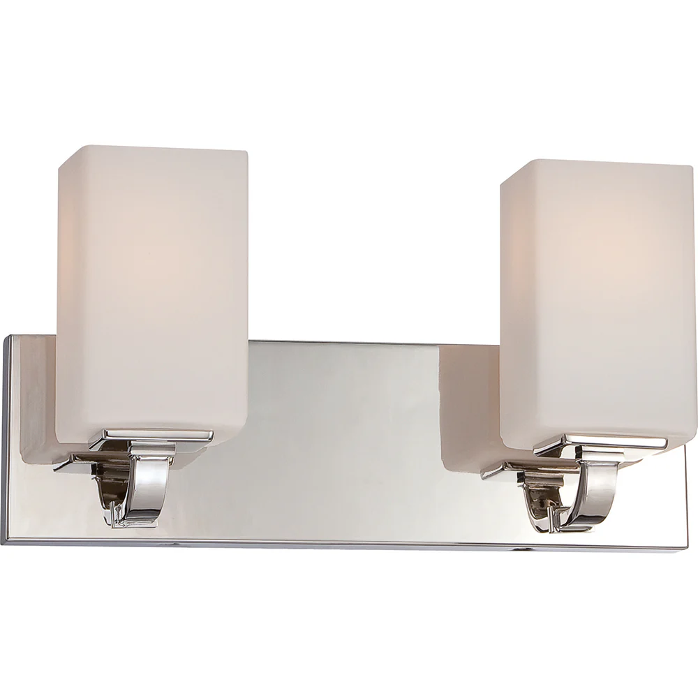 Vista - 2 Light Vanity Fixture w/ Etched OpalGlass