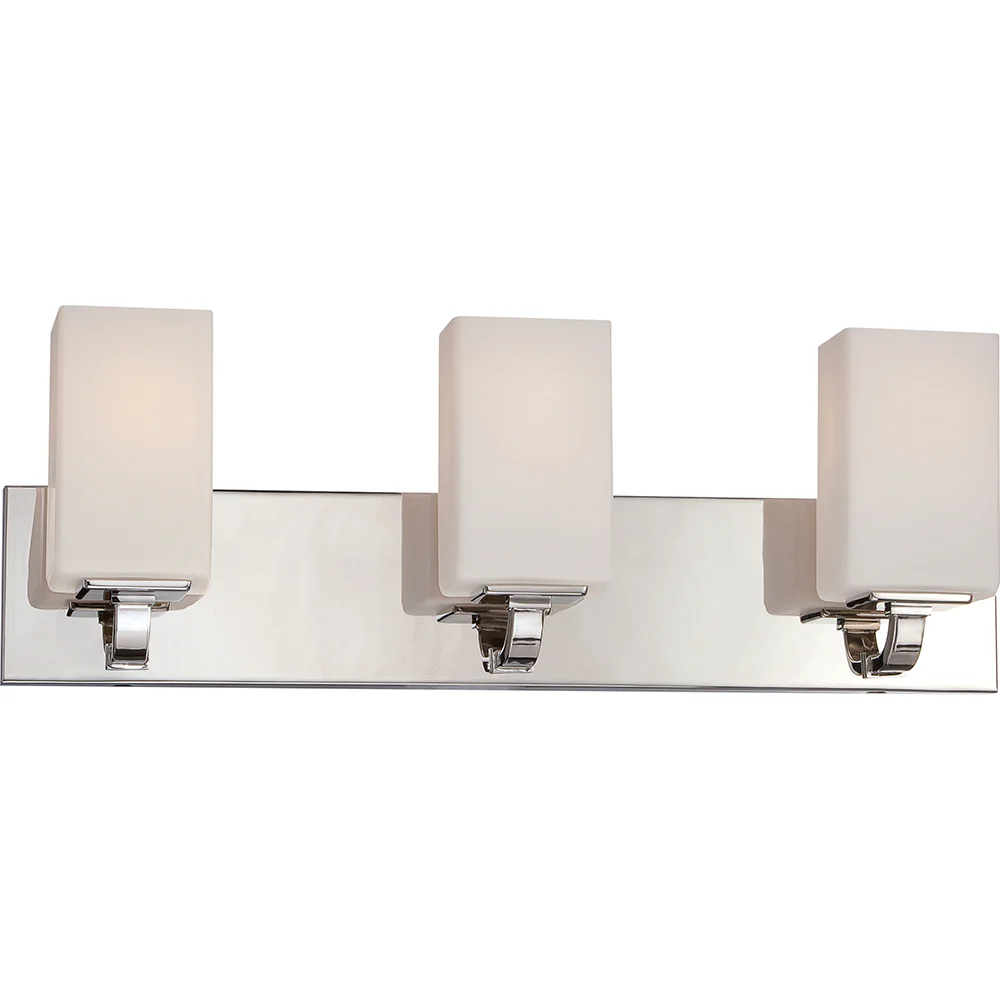 Vista - 3 Light Vanity Fixture w/ Etched OpalGlass